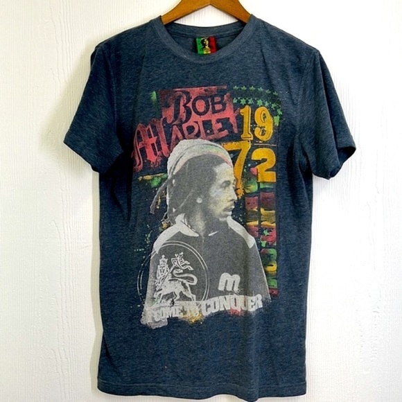 Bob Marley - 1972 Bob Marley I Come To Conquer Graphic T Shirt Size Medium - Picture 7 of 11
